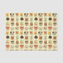 Decoupage Vintage baby animals