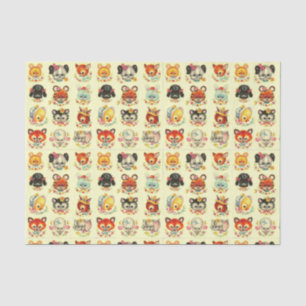 Decoupage Vintage baby animals Tissue Paper