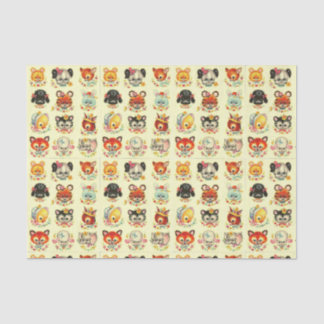 Decoupage Vintage baby animals Tissue Paper
