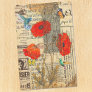 Decoupage Vintage Ephemera Poppy Hummingbird Tissue Paper