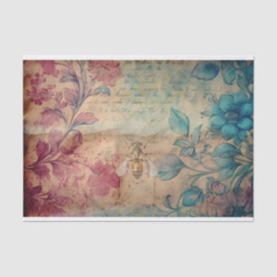 Decoupage Vintage French Honeybee Watercolor  Tissue Paper