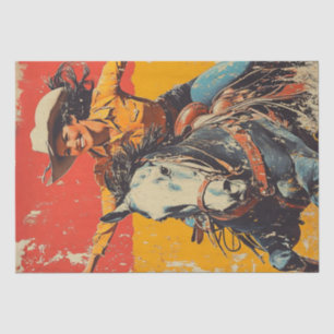 Decoupage Vintage Poster Arabian Horse Rider Judi Tissue Paper