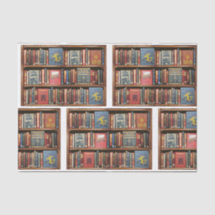 Decoupage Vintage Retro Book Design Tissue Paper