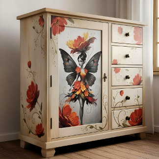 Decoupage Whimsical Flower Fairy Tissue Paper