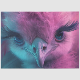 Decoupage Whimsical Hot Pink Ostrich Tissue Paper
