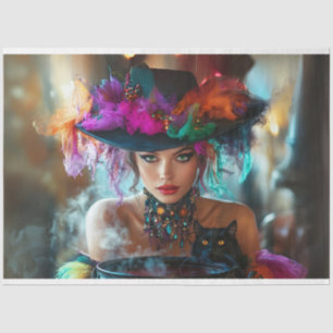 Decoupage Whimsical Magical Good Witch Tissue Paper