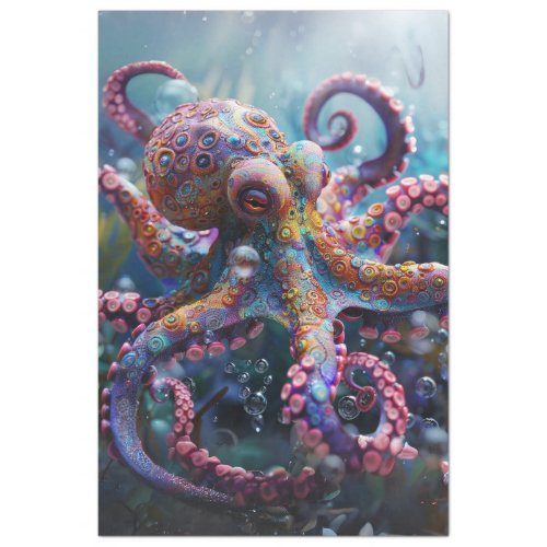 Decoupage Whimsical Octopus Photography Tissue Paper