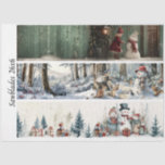 Decoupage Winter Sawblade Set 26x6  Tissue Paper<br><div class="desc">Winter Whimsy Sawblade Panel Set – 26x6” Horizontal Scenes for Decoupage & Holiday Decor Bring the magic of winter to your creative projects with this enchanting set of four horizontal sawblade panels, each measuring 26x6 inches. Perfect for furniture art, wall décor, and mixed media crafts, these scenes capture the heartwarming...</div>