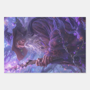 Decoupage Wizards Eldric Enchanter Wrapping Paper Sheets