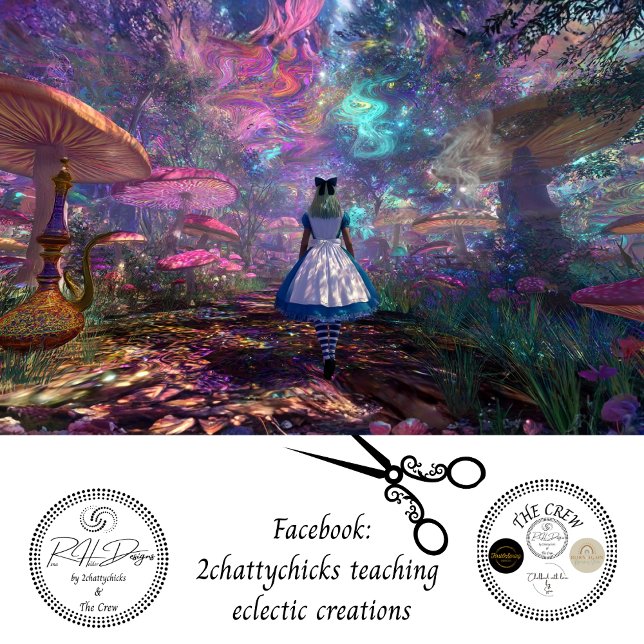 Decoupage Wonderland Enchanted Mushroom Forest  Tissue Paper (Creator Uploaded)