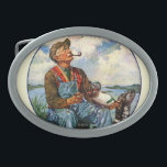 Decoys Belt Buckle<br><div class="desc">Artist: J.F. Kernan | Duck decoy painter</div>