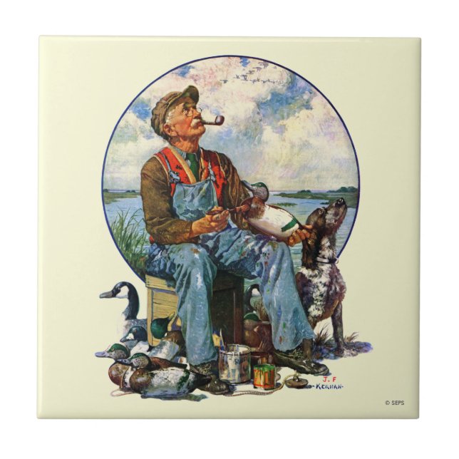 Decoys Ceramic Tile (Front)