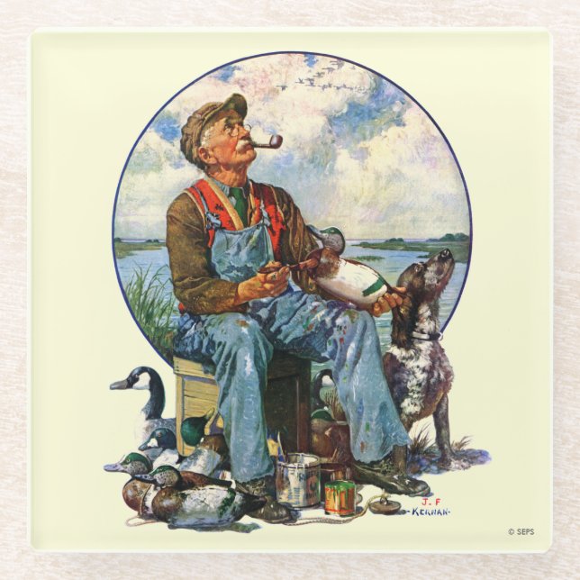 Decoys Glass Coaster (Front)