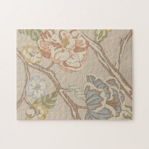 Decrative Organza Chintz Floral Design Jigsaw Puzzle