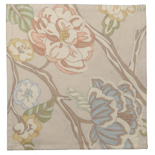 Decrative Organza Chintz Floral Design Napkin