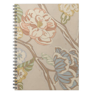 Decrative Organza Chintz Floral Design Notebook