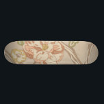 Decrative Organza Chintz Floral Design Skateboard<br><div class="desc">A decorative organza chintz floral design,  the pale colors offer a muted beauty without taking away any power from this piece. Hang it in your bedroom,  your living room,  or any room. You can't go wrong with this purchase!</div>