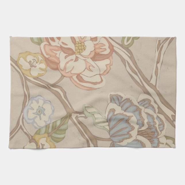 Decrative Organza Chintz Floral Design Towel (Horizontal)
