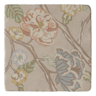 Decrative Organza Chintz Floral Design Trivet