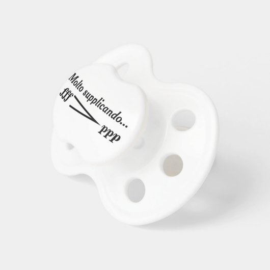 Decrescendo con molto supplicando pacifier (Front Right)