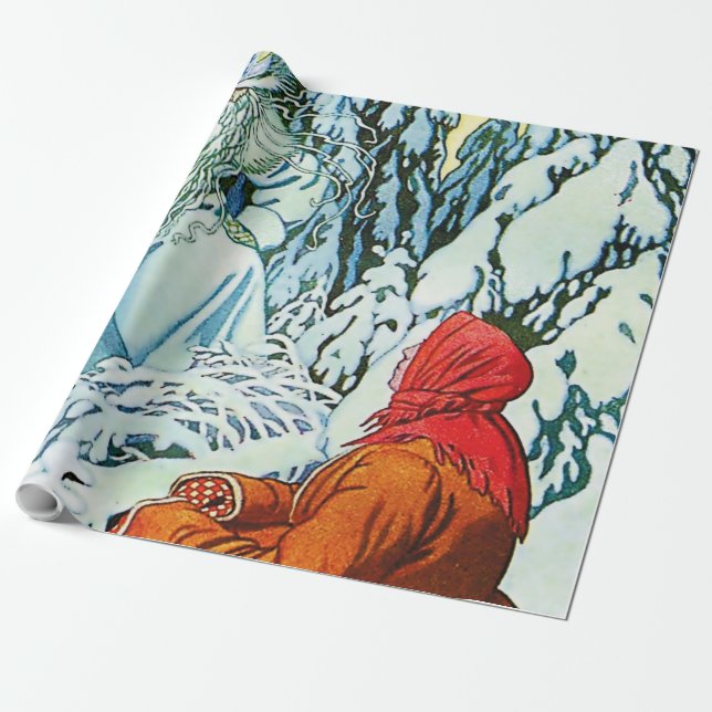 “Ded Moroz” or “Father Frost” by Ivan Bilibin Wrapping Paper (Unrolled)