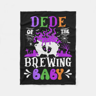 Dede Of The Brewing Baby Grandpa To Be Halloween Fleece Blanket