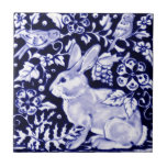 Dedham Blue Rabbit, Classic Blue &amp; White Design Tile