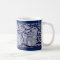 Dedham Blue & White Rabbit Ceramic Tile Coffee Mug