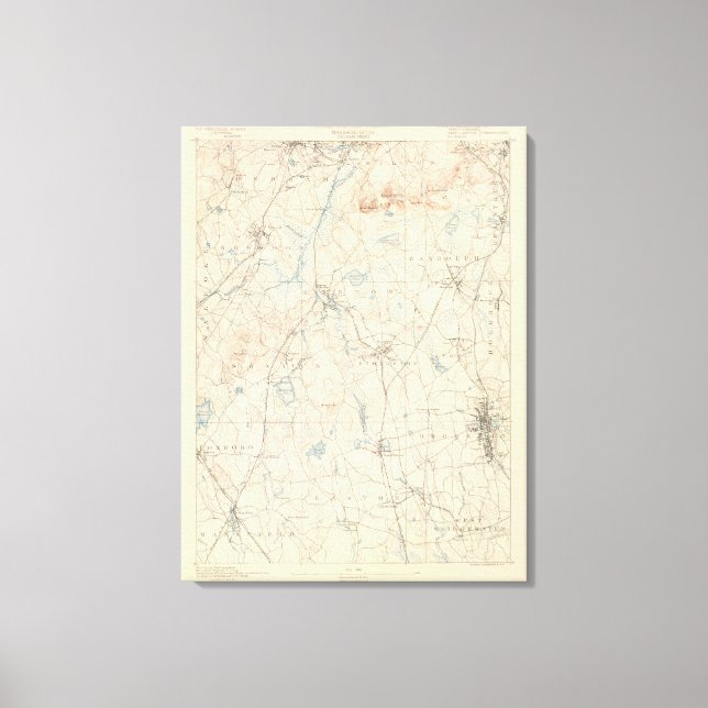 Dedham, Massachusetts Canvas Print (Front)