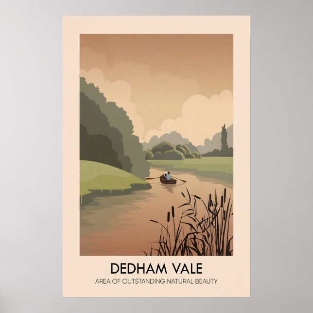 Dedham Vale AONB Travel Poster (Front)