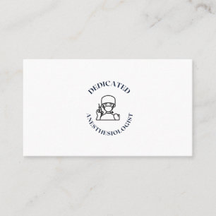 DEDICATED ANESTHESIOLOGIST BUSINESS CARD