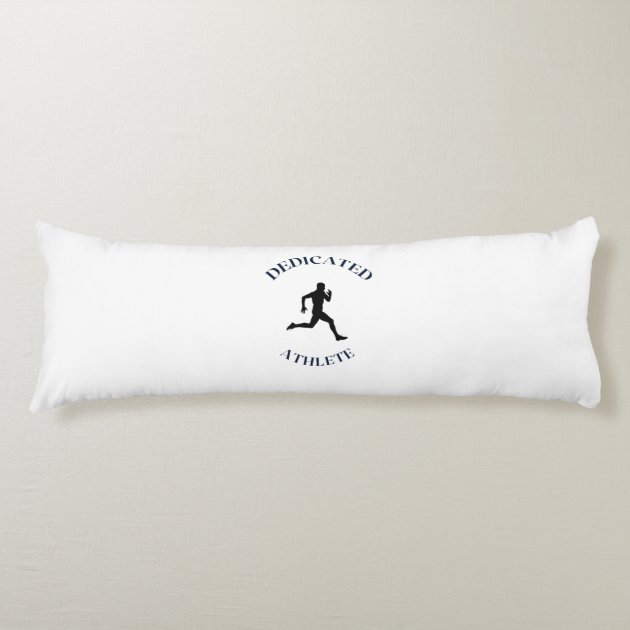 DEDICATED ATHLETE BODY PILLOW | Zazzle