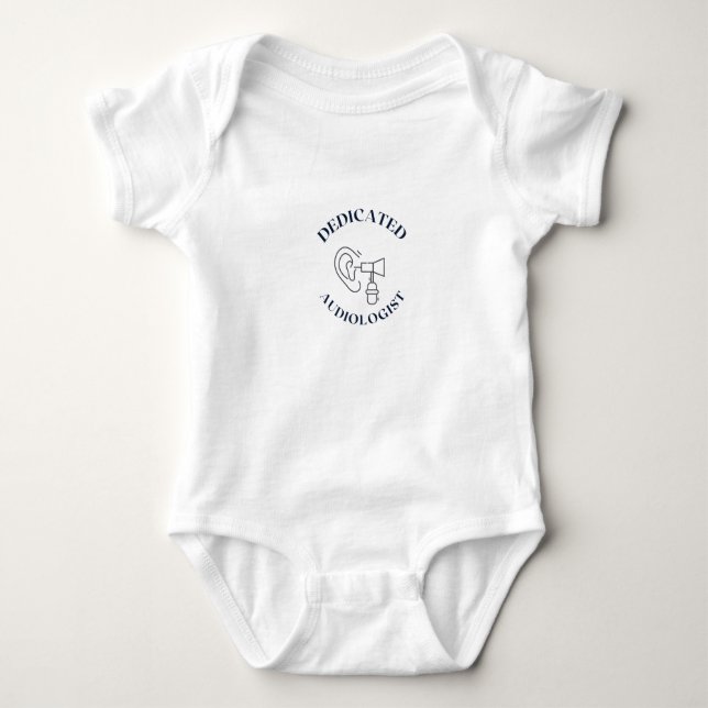 DEDICATED AUDIOLOGIST BABY BODYSUIT (Front)