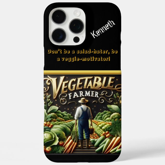 Dedicated Farmer Tending Lush Fields Case-Mate iPhone Case (Back)