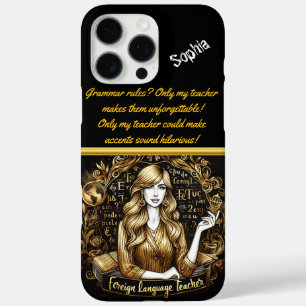 Dedicated Foreign Language Teacher Art iPhone 16 Pro Max Case
