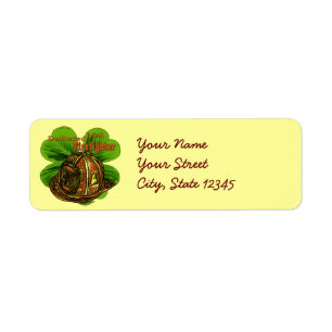 Dedicated Irish Firefighter address labels