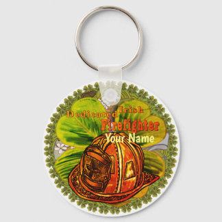 Dedicated Irish firefighter keychains