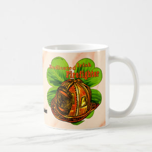 Dedicated Irish firefighter mug