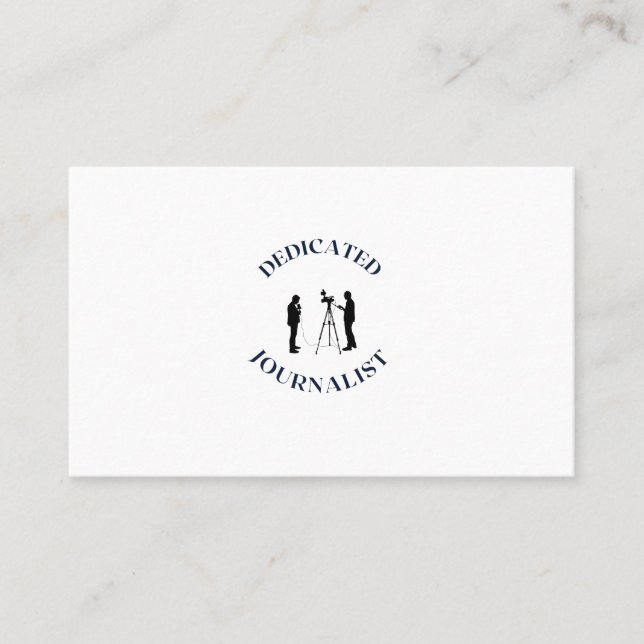 DEDICATED JOURNALIST BUSINESS CARD (Front)