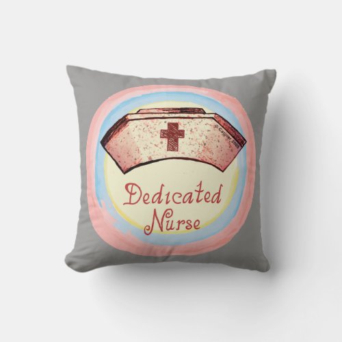 Dedicated Nurse Cap  pillow