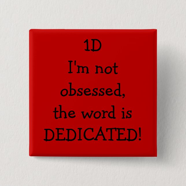 dedicated pinback button (Front)