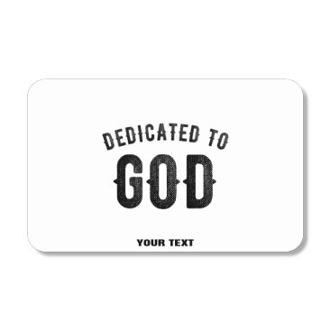 DEDICATED TO GOD COOL CUSTOMIZABLE BLACK TEXT MATCHBOXES