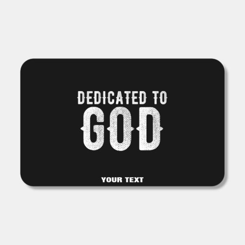 DEDICATED TO GOD COOL CUSTOMIZABLE WHITE  TEXT MATCHBOXES