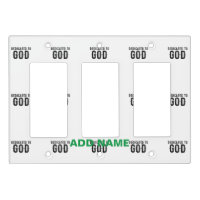 DEDICATED TO GOD  CUSTOMIZABLE COOL BLACK TEXT