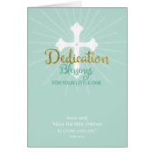 Dedication Blessings for Little One, Neutral Green (Front)