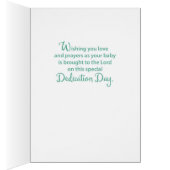 Dedication Blessings for Little One, Neutral Green (Inside (Right))