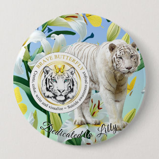 Dedication Brave Butterfly Project Personalize Button