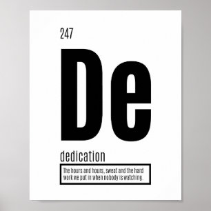 Dedication - Fundamental Elements of Success Poster
