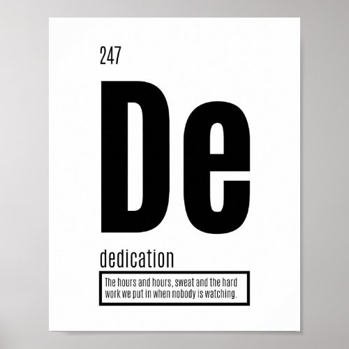 Dedication _ Fundamental Elements of Success Poster