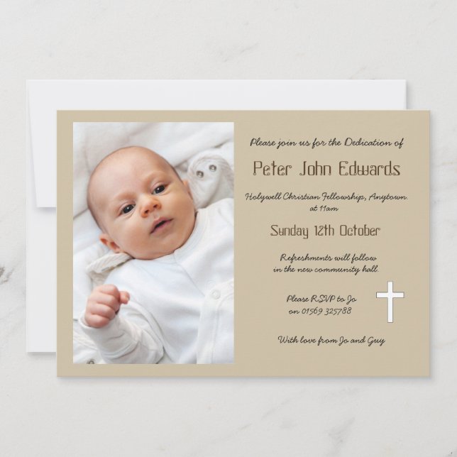 Dedication invitation (Front)